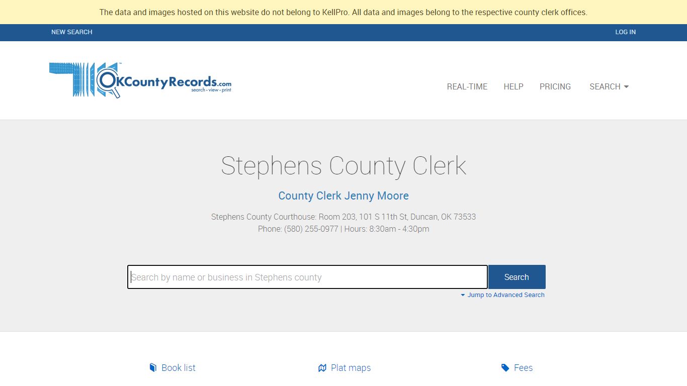 Stephens County - County Clerk Public Land Records for ...